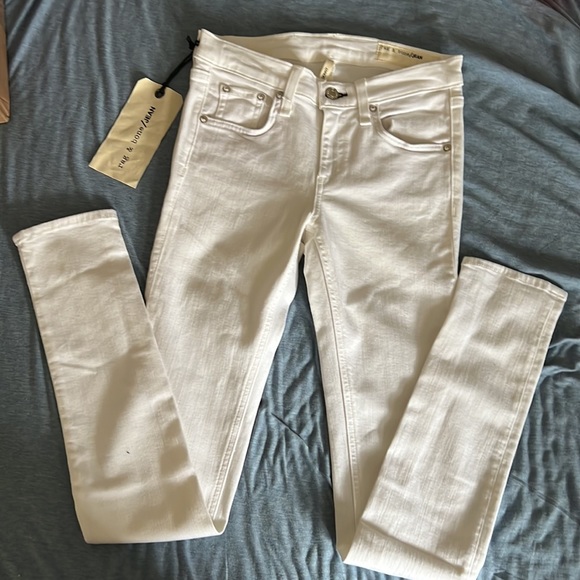 $85 - WHITE Rag and Bone / Jean skinny - Picture 4 of 11